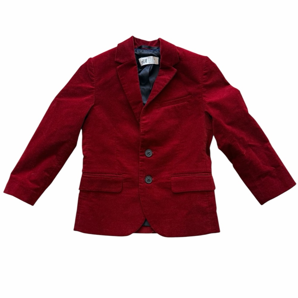H&M Burgundy Red Velvet Sports Coat